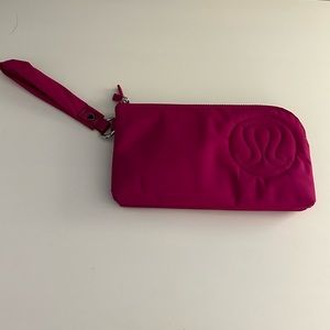 Hot Pink Lululemon Wristlet
